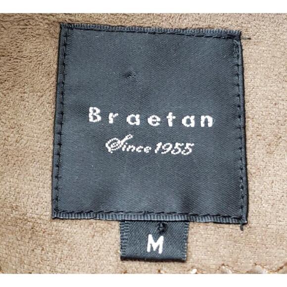 Braetan Faux Suede Faux Fur Toggle Coat – Hooded Retro Y2K Winter Jacket Medium - Picture 3 of 5